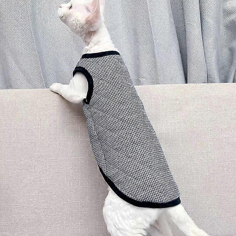 Hairless Cat Sweater Thicken Cotton Vest Winter Warm Sphynx Cat Comfortable Soft