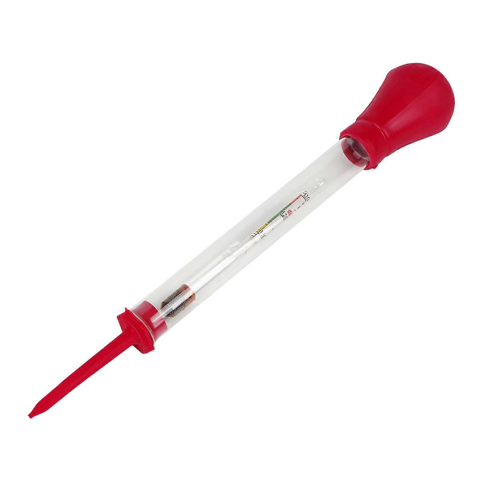 Car Battery Hydrometer Tester Kit Accurate 11001300 Range Automotive Electrolyte Density Tool Red 25X5X5 Cm
