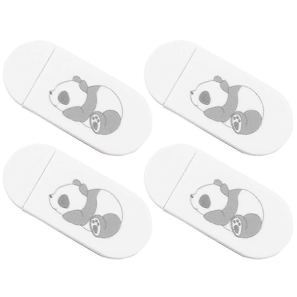 Webcam Cover Slide Blocker with Panda Pattern for Laptop Protection 4Pcs
