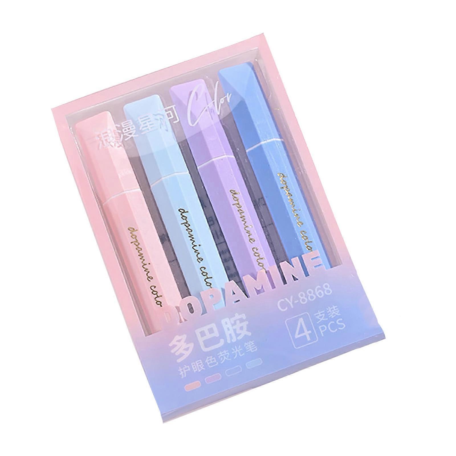 Color Highlighter Style 4 Colors Available Color Marker Pen Set 5ml