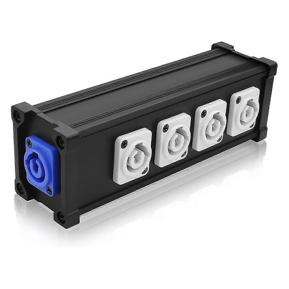 16A 4 Channel Multi PowerCon Power Cable Breakout for Stage Lights, LED Screens, Moving Heads Pro Audio and More
