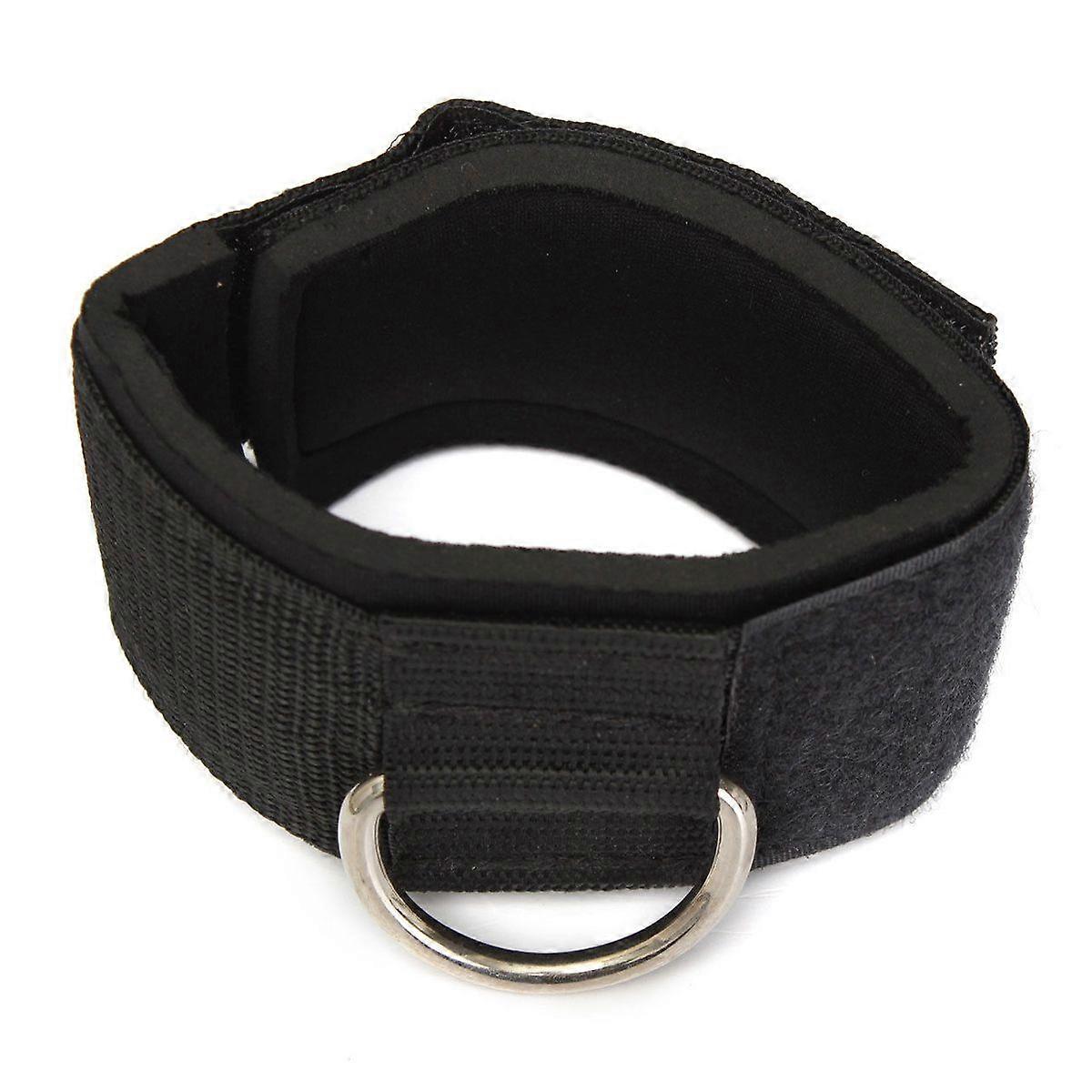 Ankle Strap D-ring Multi Gym Cable Attachment Thigh Leg Pulley Black