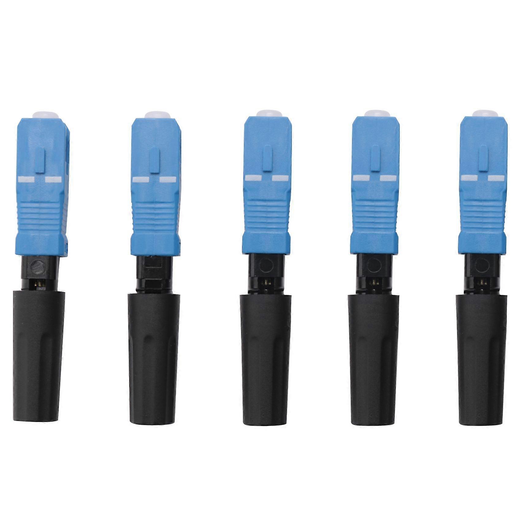 50 Pcs Embedded Fiber Optic Fast Connector Ftth Single-Mode Fiber Optic Quick Connector Adapter Fie