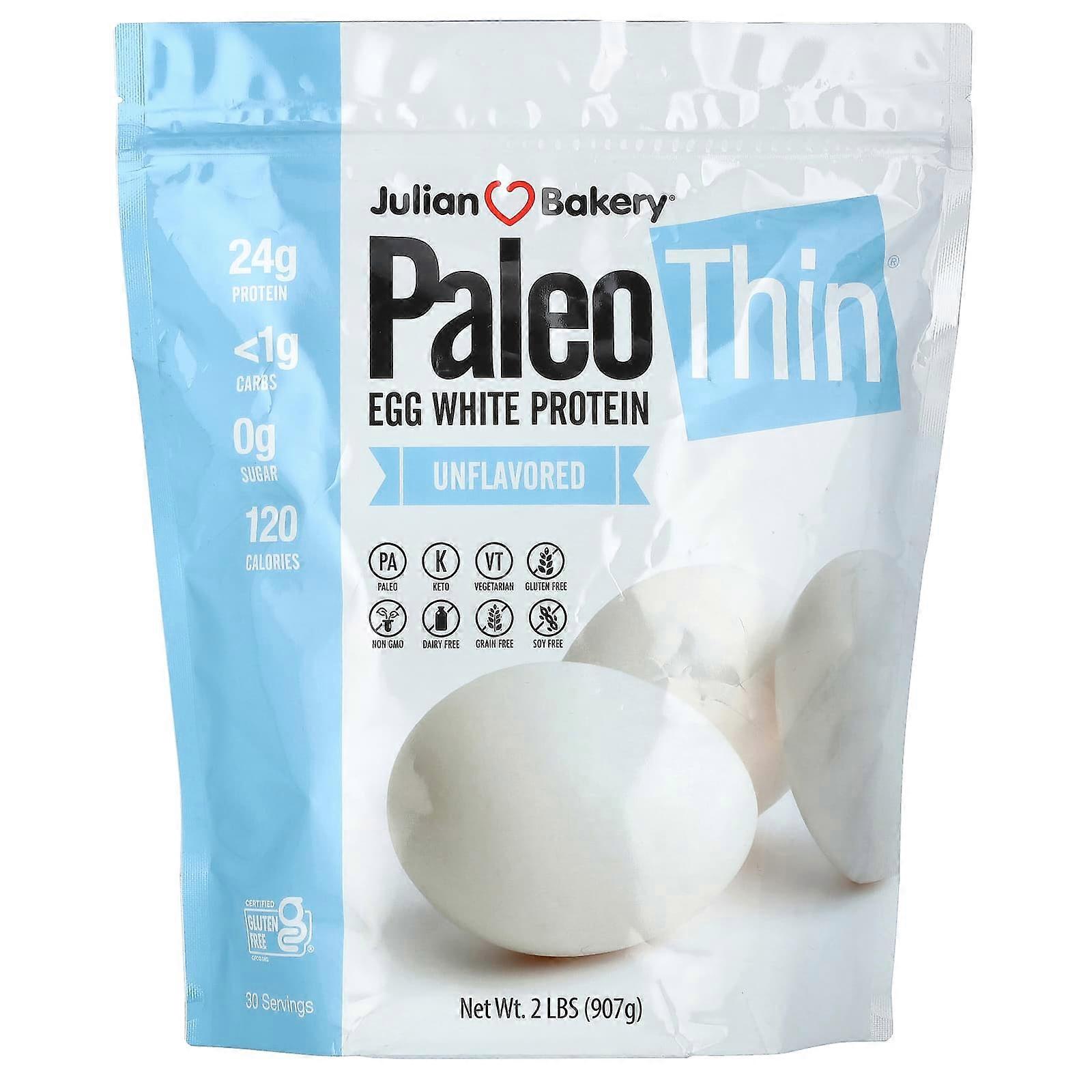 Paleo Thin, Egg White Protein, Unflavored, 2 lbs (907 g)