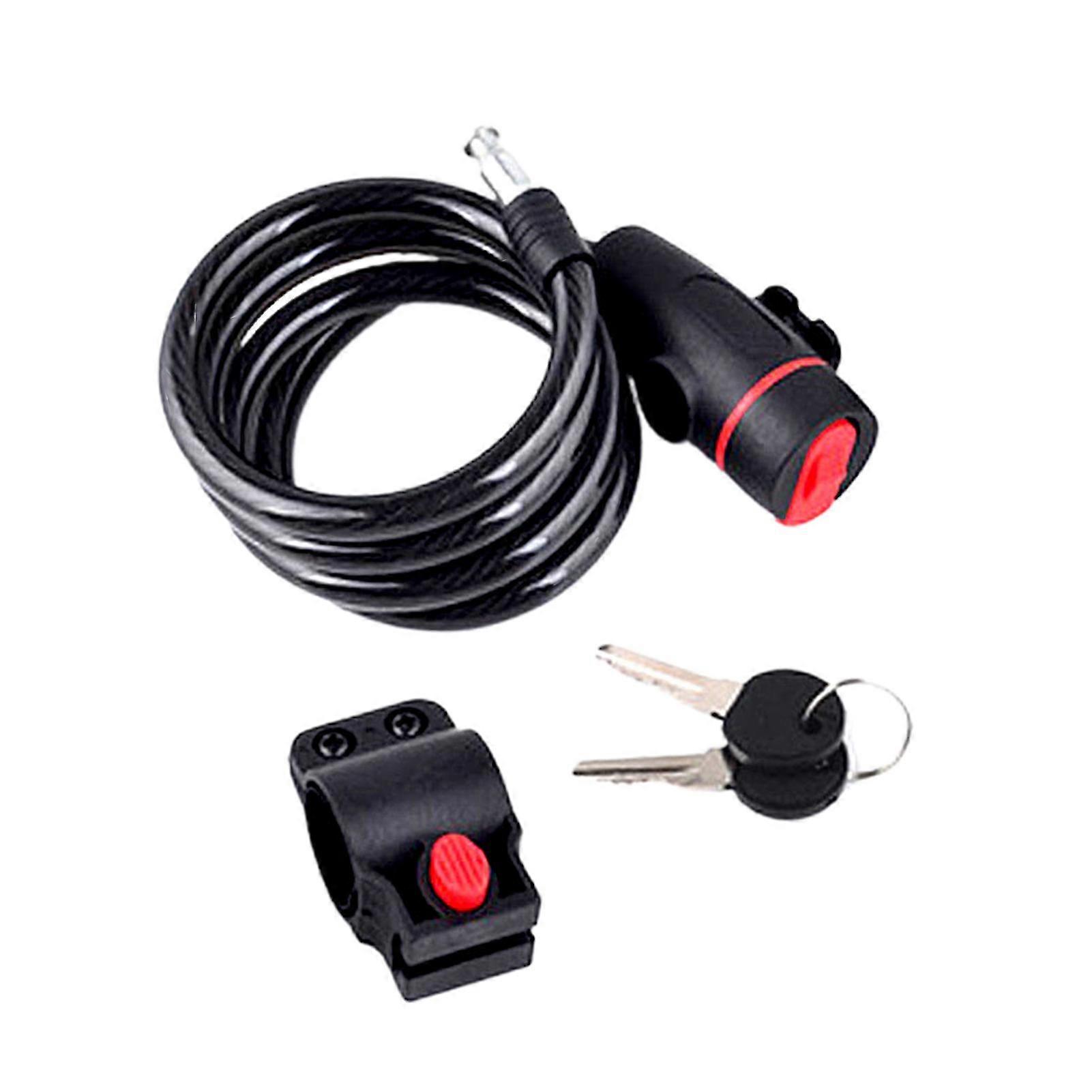 1 Set Motorcycle Lock High Durability Anti-deform Metal Mountain Bicycle Lock with Key for Home 25-26s