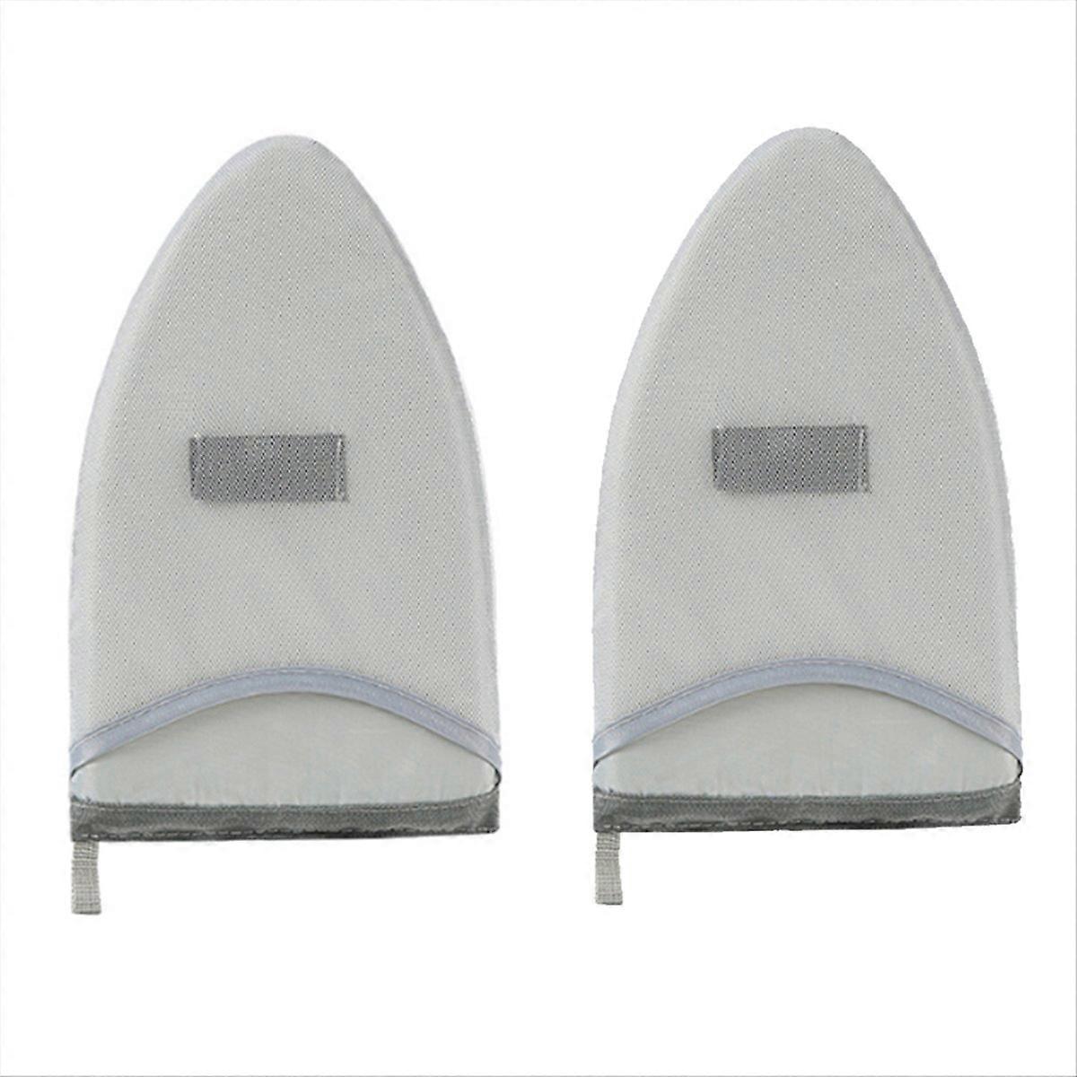 2Pcs Handheld Ironing Board Resistant Steamer Mitt with Finger Loop