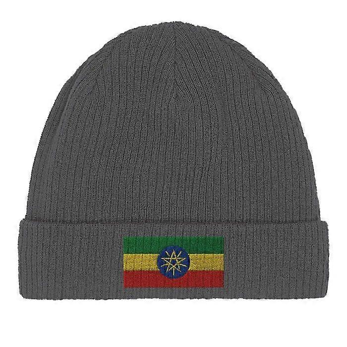 Ethiopia Flag Cap in Gray