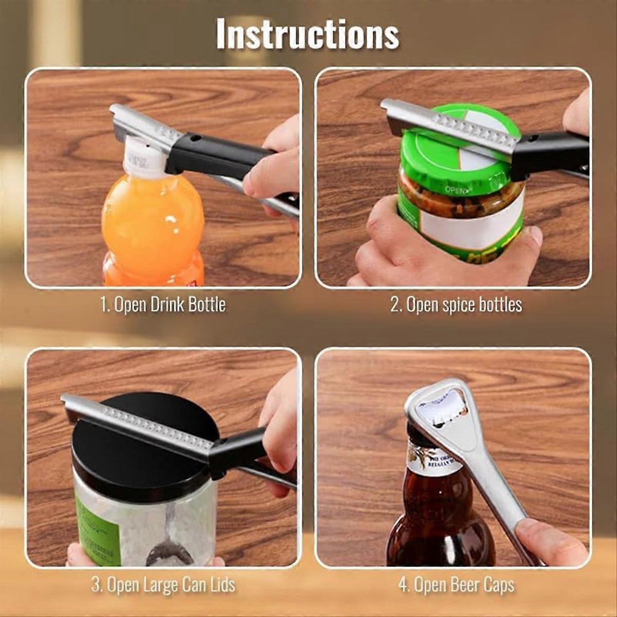 Adjustable Multifunctional Stainless Steel Can Opener