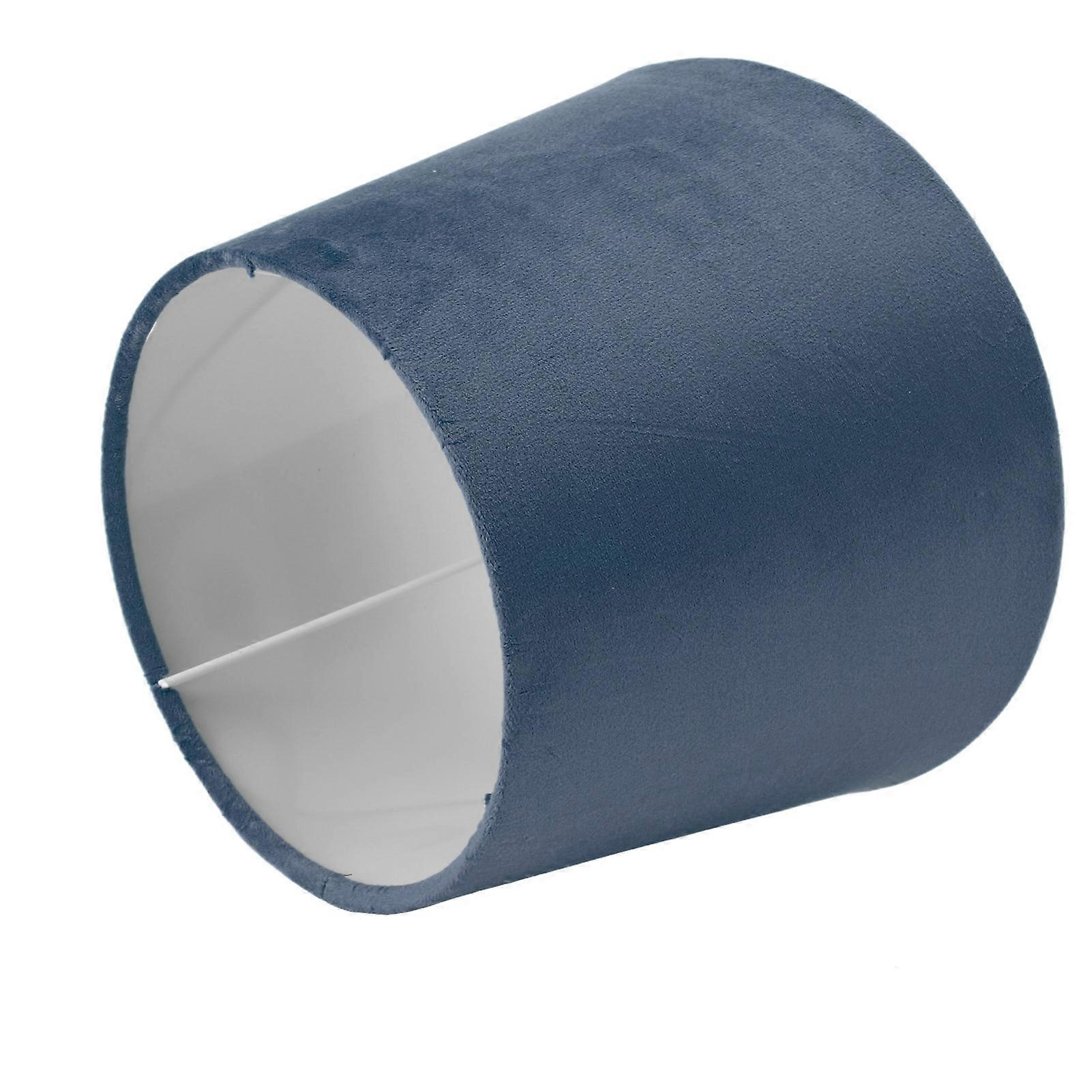 Fabric Lampshade E27 E14 Velvet Conical Decorative Lamp Replacement Shade for Table Bedside Floor Lamp Blue 