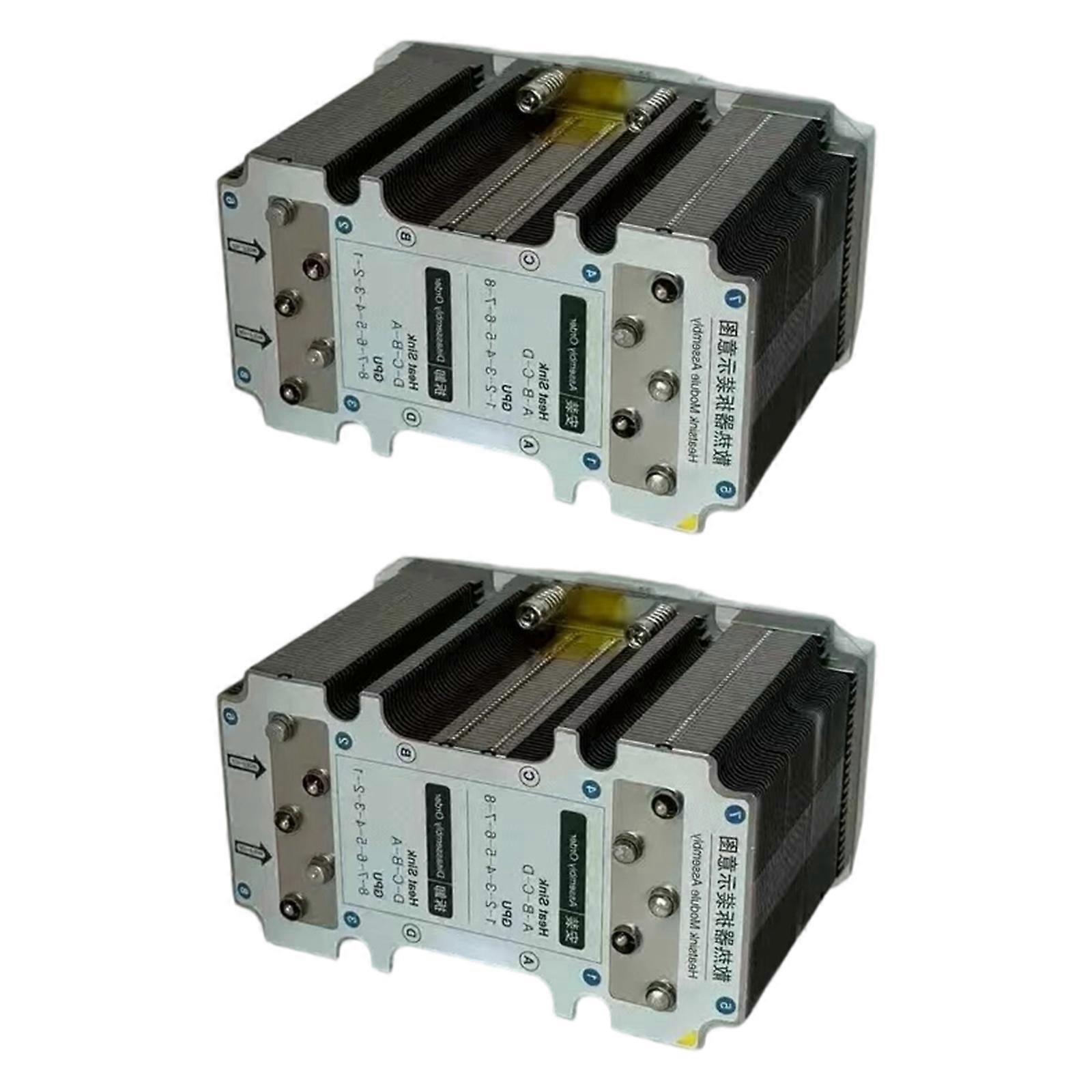 Cooling Fan GPU Cooling Fan Server Heatsink Intelligent Temperature Control For V100 SXM2 GPU Graphics Card Accessories Multicolor