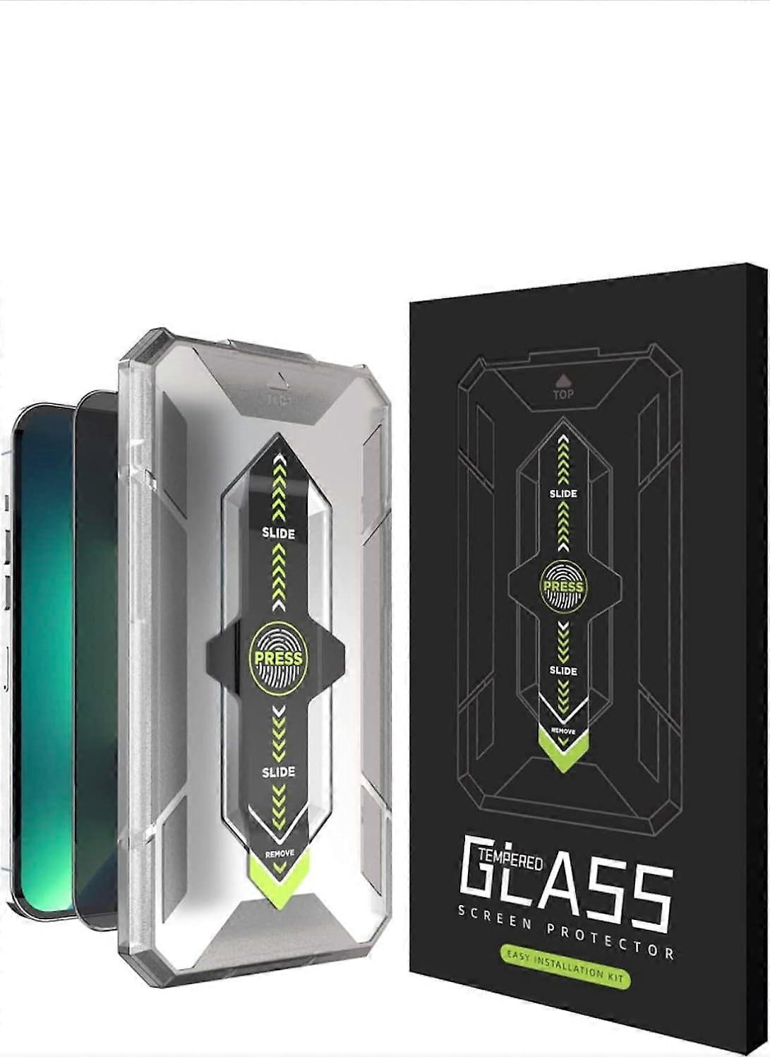 [2-Pack] compatible with iPhone 13 Pro Max 6.7" Screen Protector with Easy Installation Kit, Bubble Free, Full Coverage Case Friendly