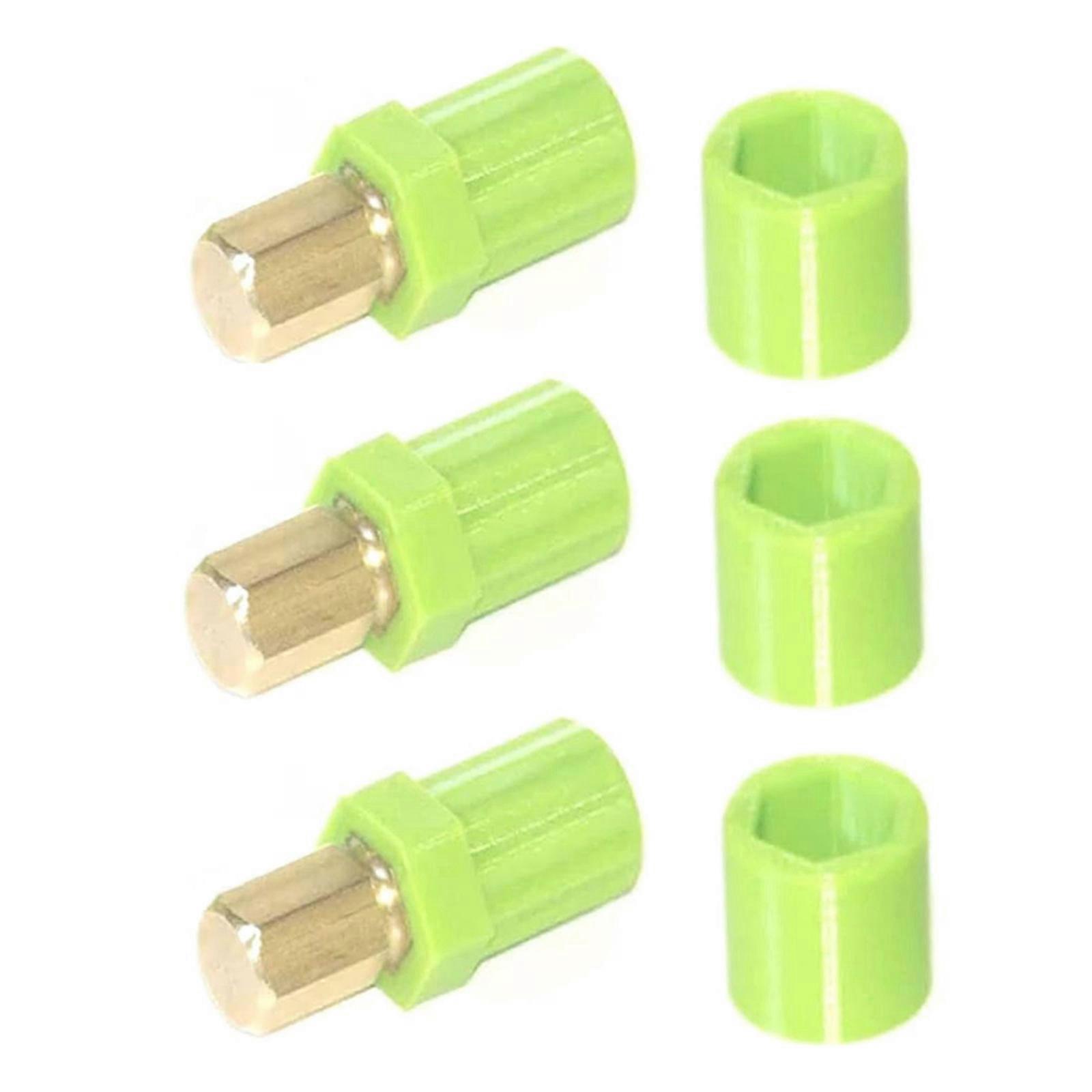 Set of 3 Hex Shear Shaft Couplers Long Lasting Durability Engineered Repair Solution for Stand Mixer Noodles Roller Multicolor