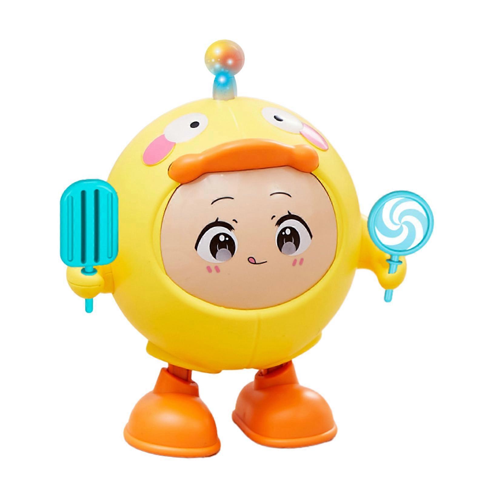 Cute Baby Toy with Built in Music Travel Friendly Robot Toy with Various Music Options for Study Work Stress Relief Multicolor