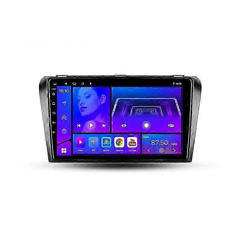 Två Din För Mazda 3 BK 2003 2009 Bilradio Carplay 4G 8-kärnig WIFI Android Auto Stereo Multimedia Videospelare GPS Navigation DSP RDS