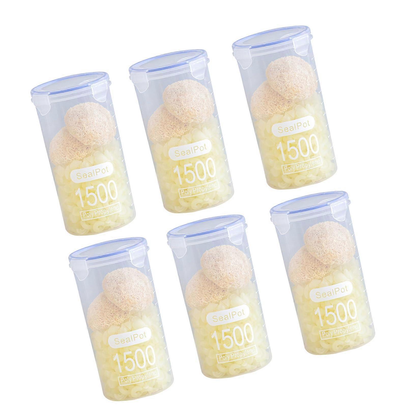 PP Organizers With Seal Lid 1500ml Capacity Transparent Storage Container For Beans Pastas Grains And Nuts Dry Ingredients