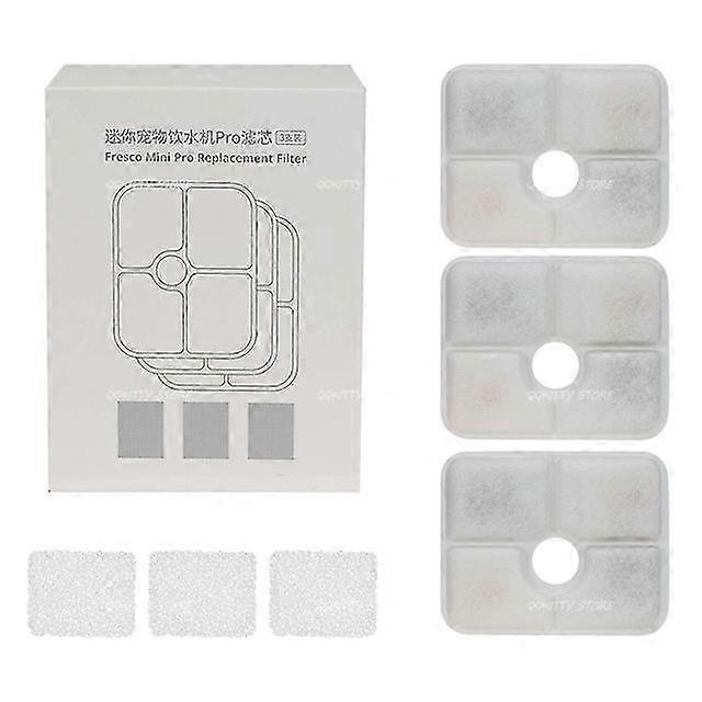 Drinking fountain filters for cats - 3pcs activated carbon replacements