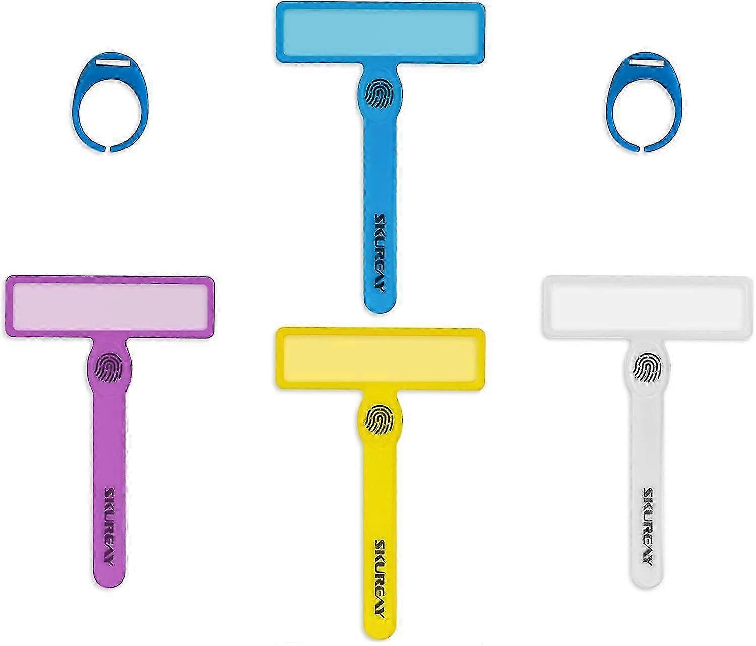 Guided Reading Strips, Dyslexia Tools For Kids, Colorful Text Overlays For Early Readers, Adhd Finger Trackers Highlight (2 Packs)-mxbc