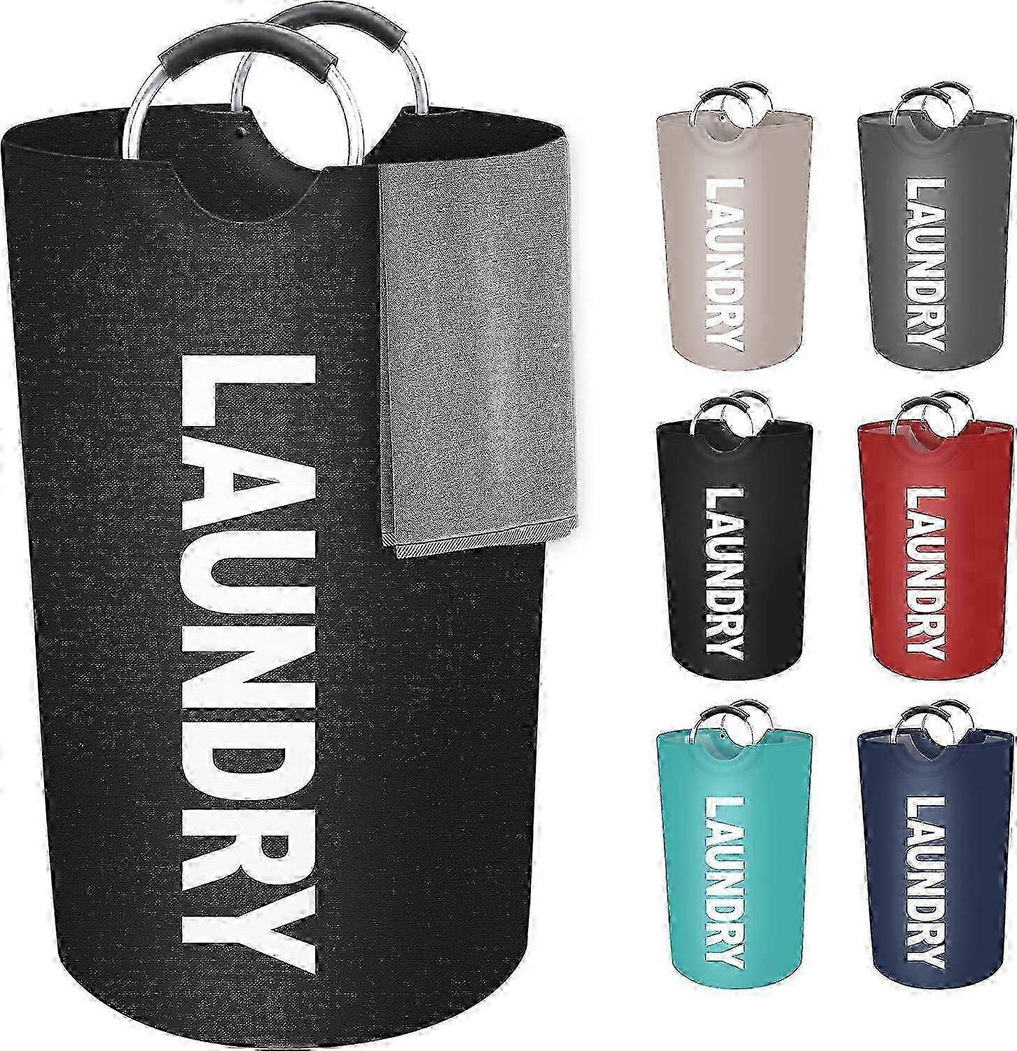 115L Large Collapsible Laundry Basket, Dirty Hamper for Laundry with Handles