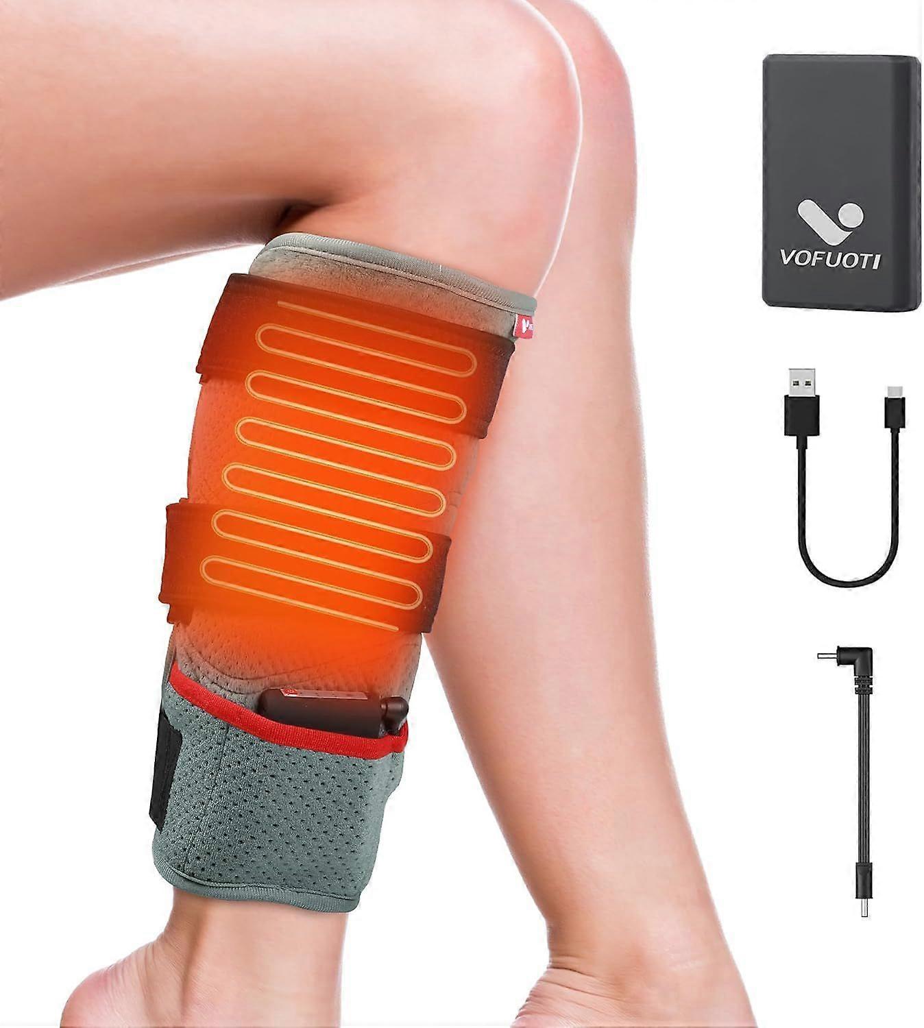 Leg Heating Pad, Portable Cordless Heated Knee Brace Warmers Wrap with 10000mAh
