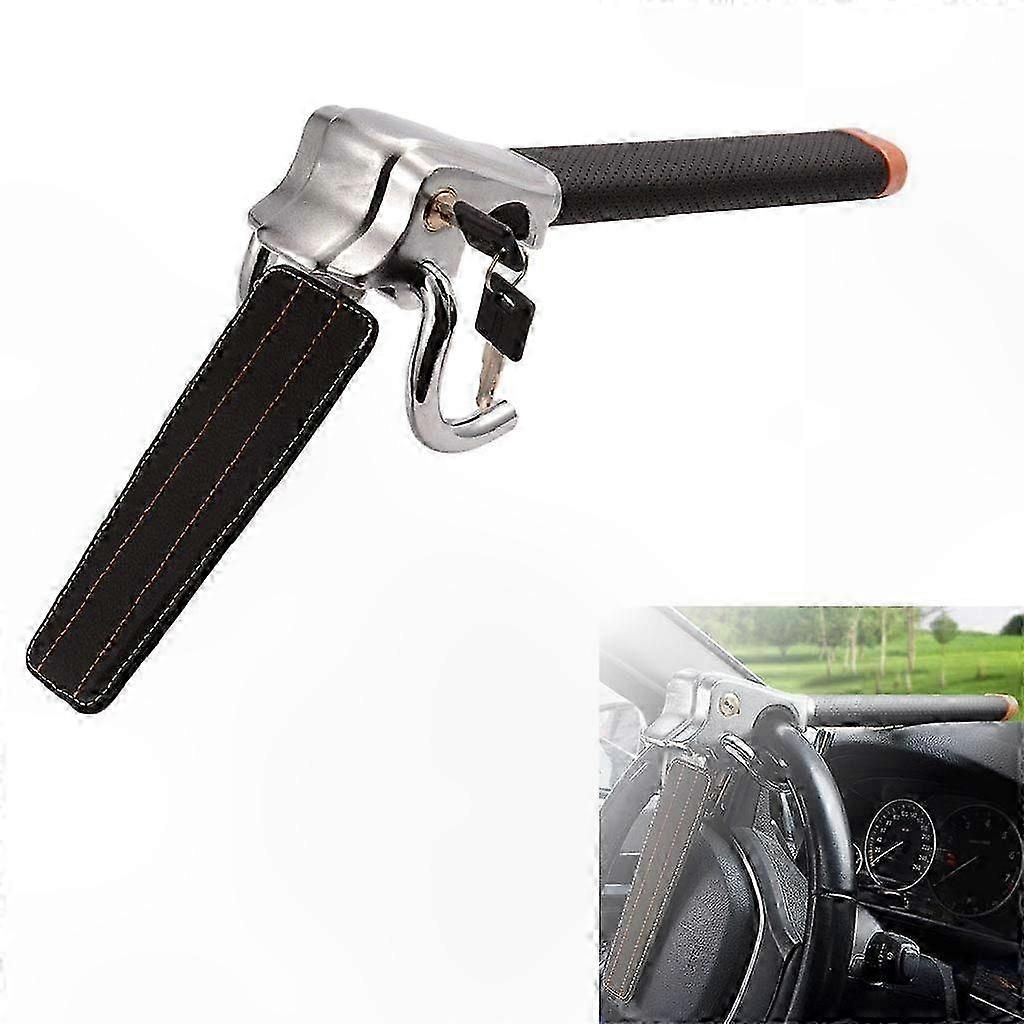 Beikal Universal Car Steering Wheel Lock Antitheft Device with Safety Hammer for Cars Trucks Vans SUVs