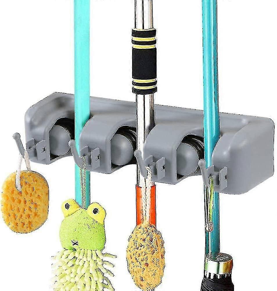 Multi-function Wall-mounted Broom Holder, Storage Hanger Holder For Yo