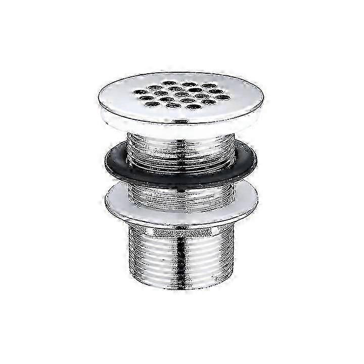 Designer brass sink drain, chrome