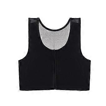 Bandage Borst Binder Rits Up Borst Binder Platte Slanke Borst Supporter Shapewear