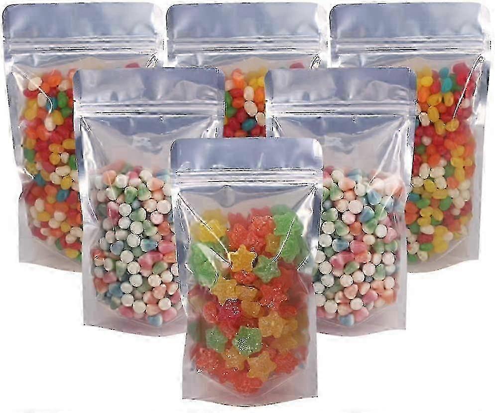 Sacos de Mylar Reutilizáveis Multiuso com Folha de Alumínio para Armazenamento de Alimentos a Longo Prazo Pacote com 100