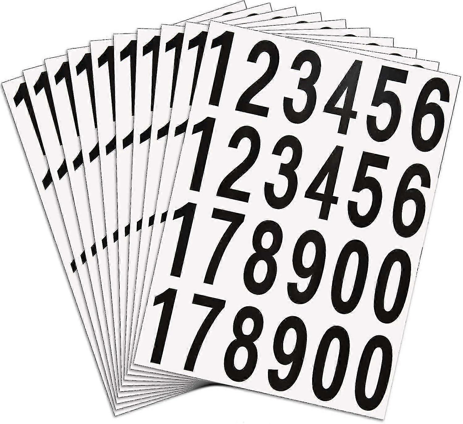 240 pieces mailbox numbers stickers 10 sheets 2 inch
