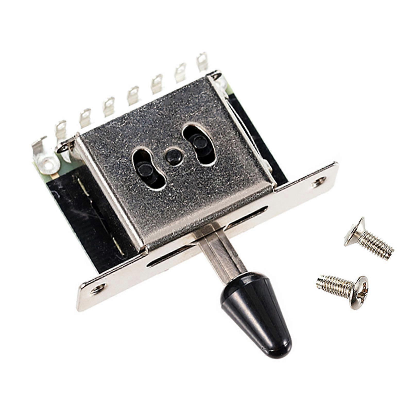 Shifter Conversion Guitar Pickup Lever Switches with Tip Knob, Electric Guitar 3 Ways Pickups Selector Switches Set Multicolor