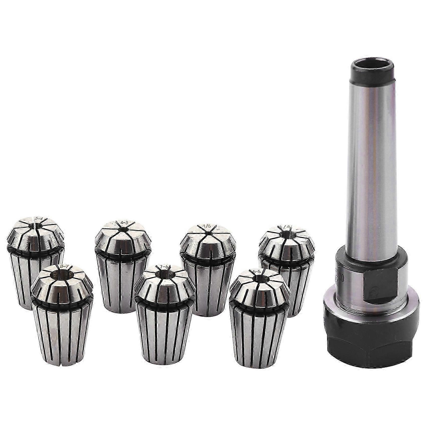 MT2 ER20 chuck with M10 MTB2 taper and 7pc collet set