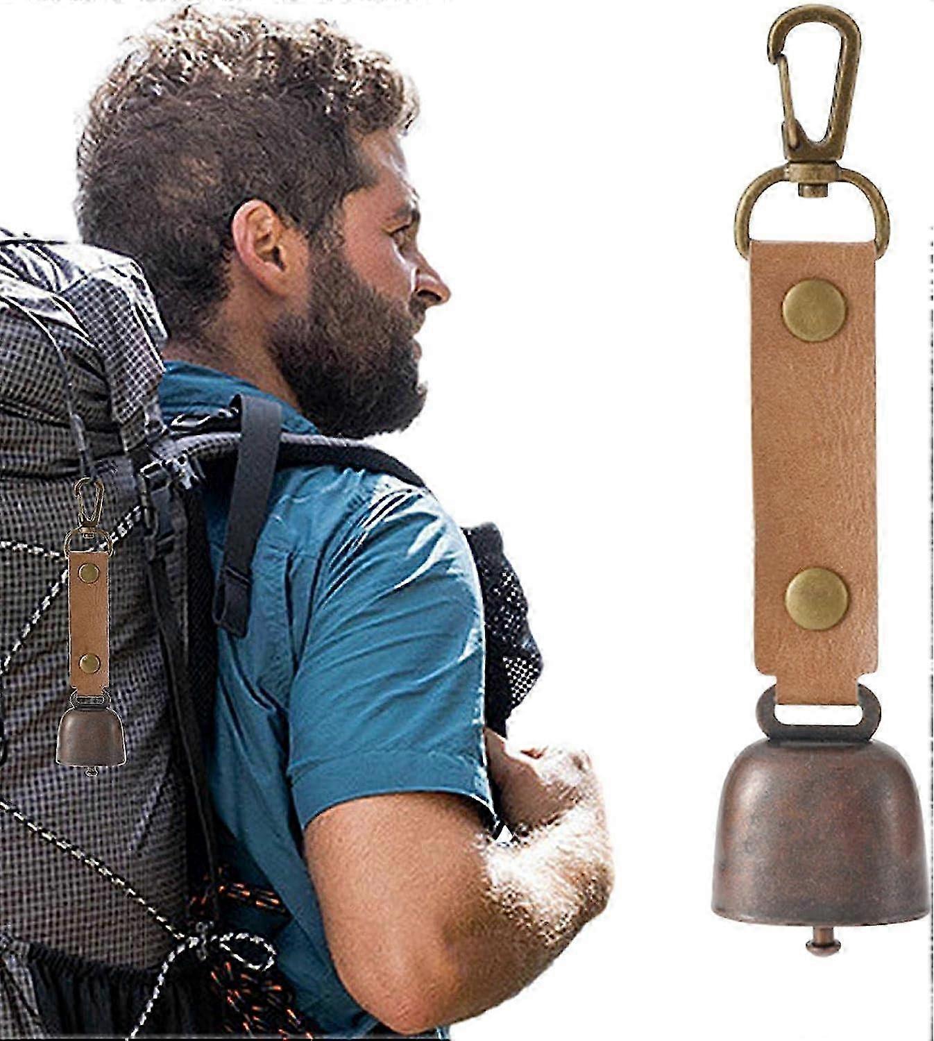 Pet bells for hiking with durable PU leather construction