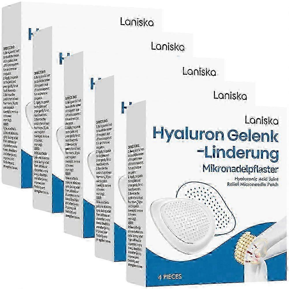 1-5 عبوات Hyaluron Joint Relief Microneedles Patch مريحة سهلة الاستخدام Microneedles Patch لكبار السن النشطين