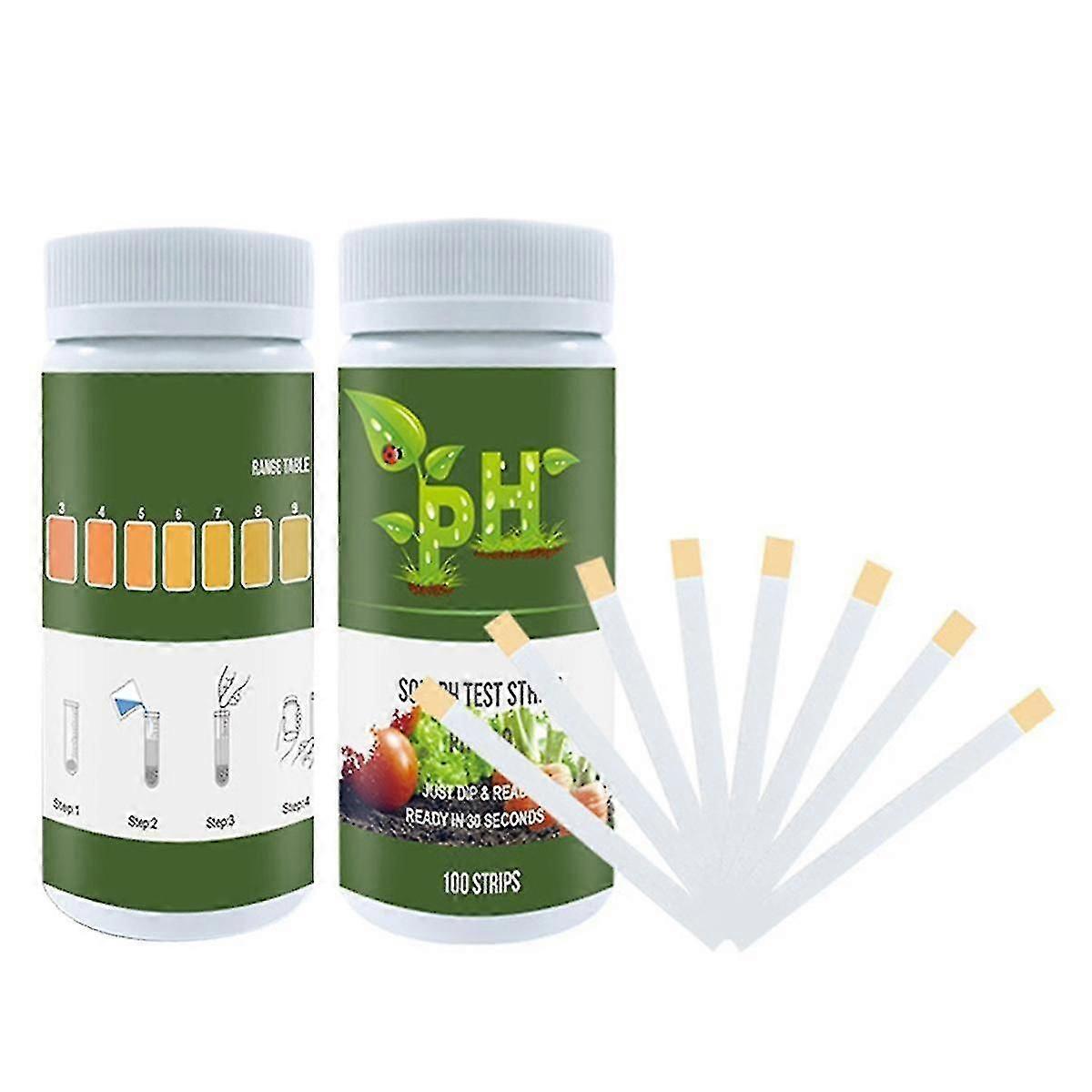 Jord Ph Paper Test Kit 200 Tester Strips (3.5-9 Range) For testing Hage Hjem Plen Gress Vegetabilsk hagearbeid