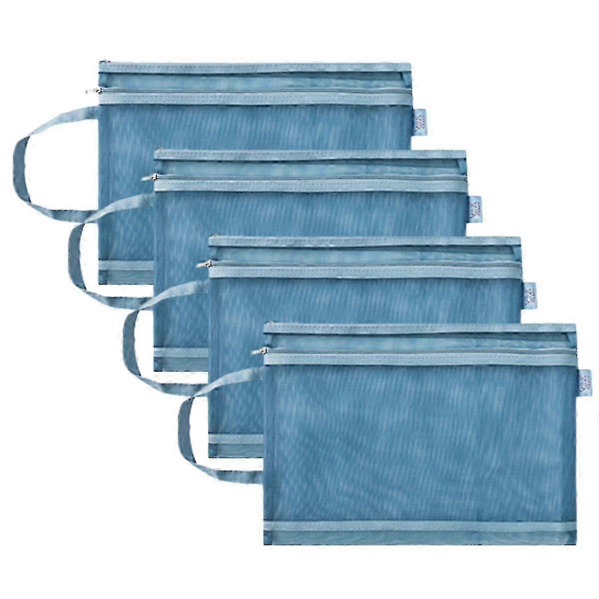 f Mesh zipper file storage bag File storage bag School mesh file bag Carrying book supplies