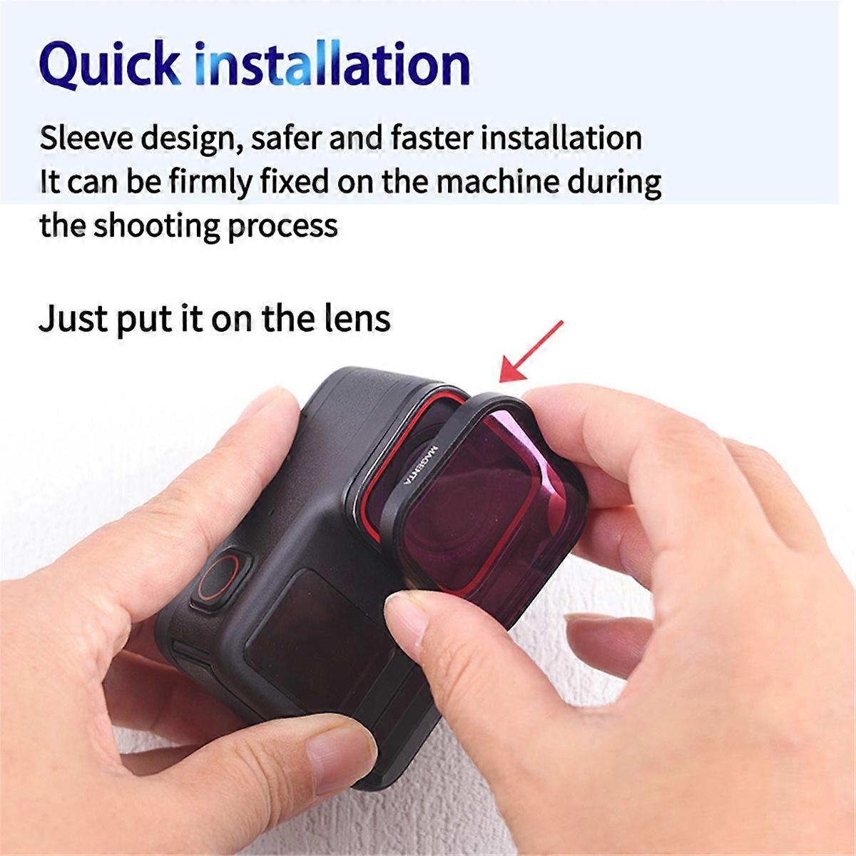 Diving Filter for Pro/ Waterproof Fogproof Diving Filter for Pro 2 Action Camera B