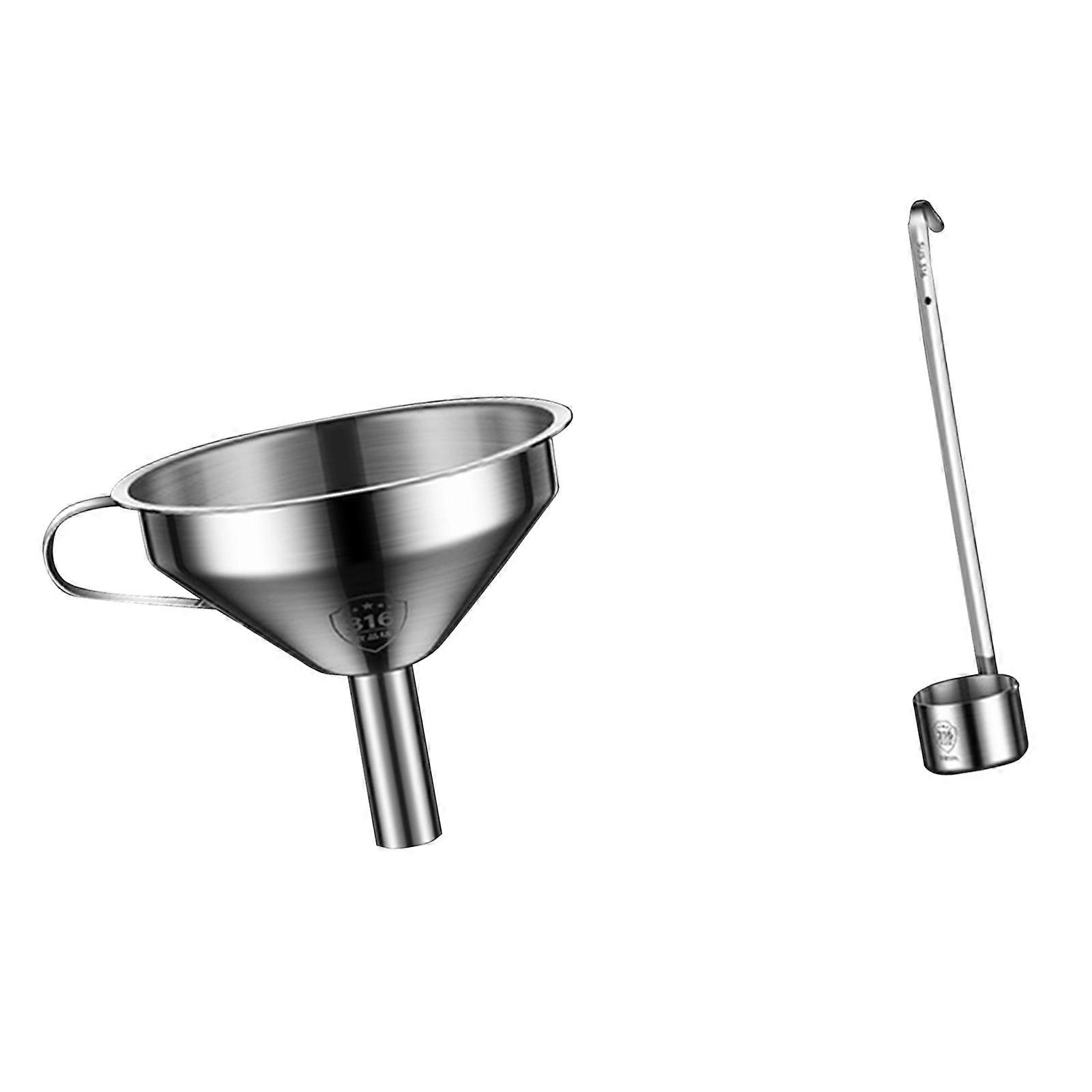 Professional Liquid Filtering Funnel Professional Stainless Funnel with Fine Mesh for Straining Juices Wine and Oils Multicolor