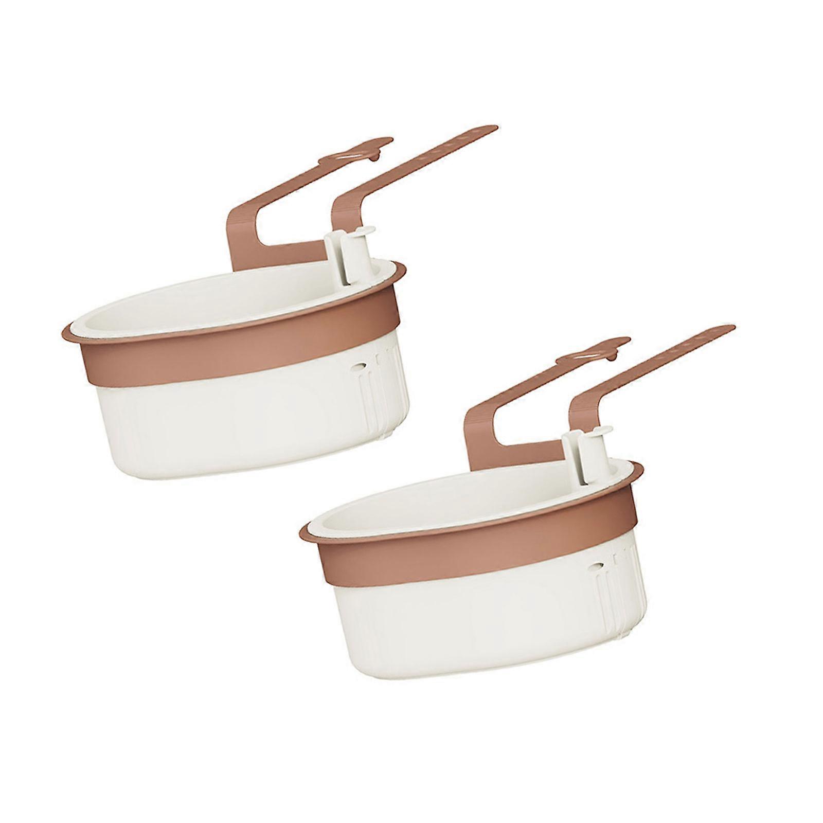 Over Sink Multi Functional Storage Basket With Quick Water Draining water System And Oxidation Proof Design For Kitchen Tool Management  White