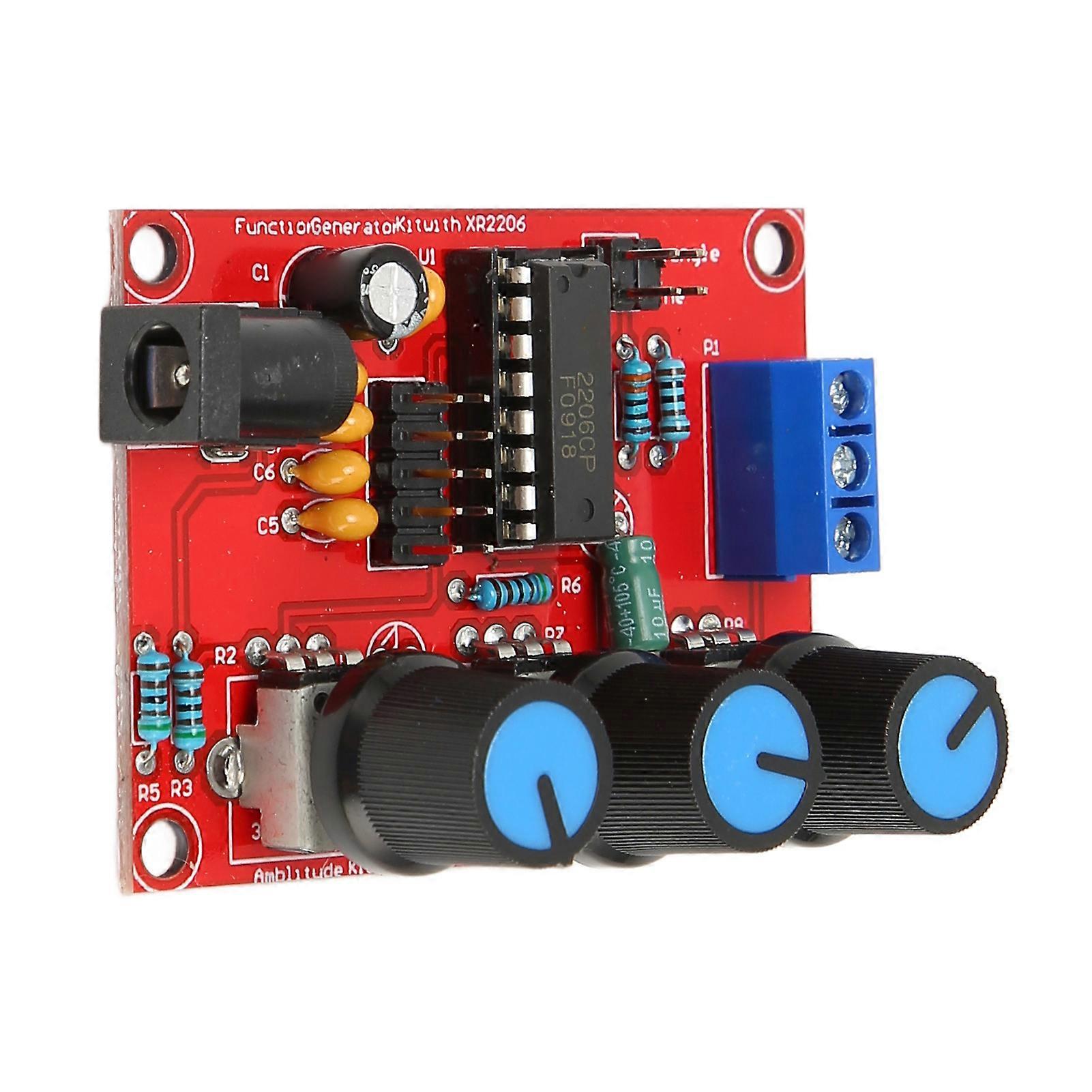 2Pcs Signal Generator Kit Sine Triangle Square Output 1Hz‑1MHz 9‑12V DC Input Function Signal Generator with Case