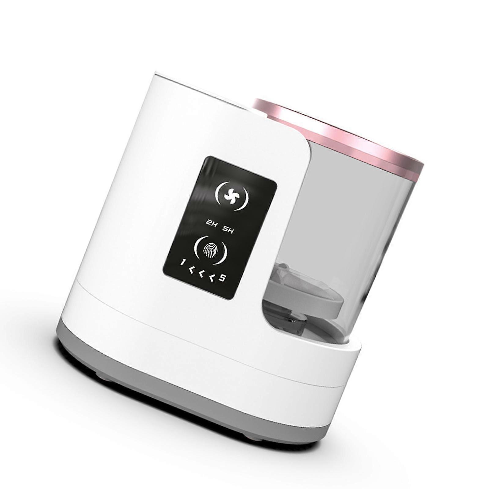 Electronic Brush Cleaning Machine Automatic for Efficient Removal of Residues from Cosmetic Tool  White