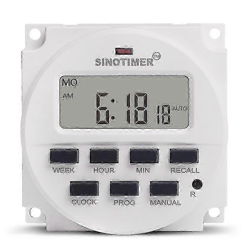 15.98 Inch LCD Digital Timer - 12V DC Programmable Time Switch for TM618N-4