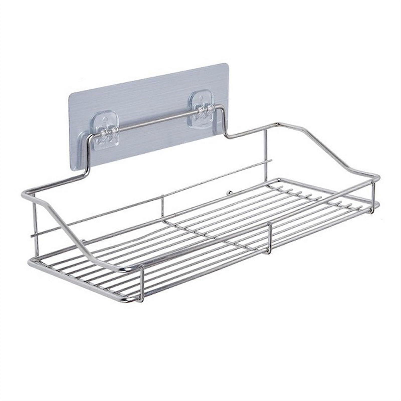 Stainless Steel NoDrill Shower Caddy Shelf with Floating Design for Bathroom Kitchen Balcony