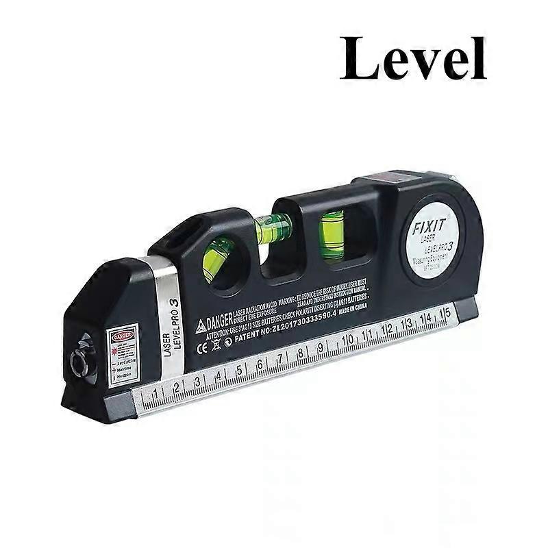 Home Multi-function High Precise Laser Leveling Instrument Steel Ruler Straight Line Laser Level Aligner Vertical Measure Tape