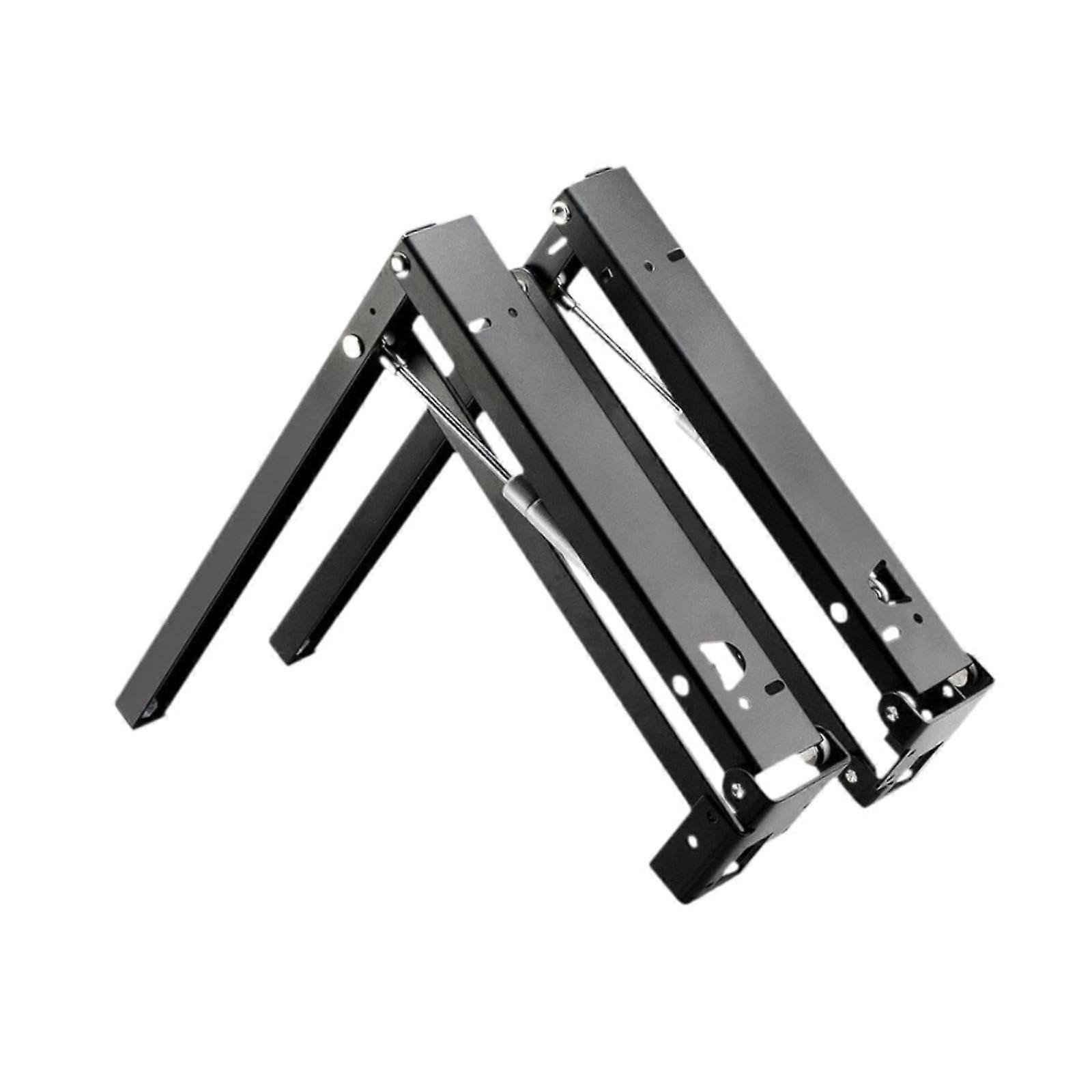 2 Pack Wall Mounted Folding Shoe Bench Brackets with Hydraulic Hinges for Entryway Steel Stool