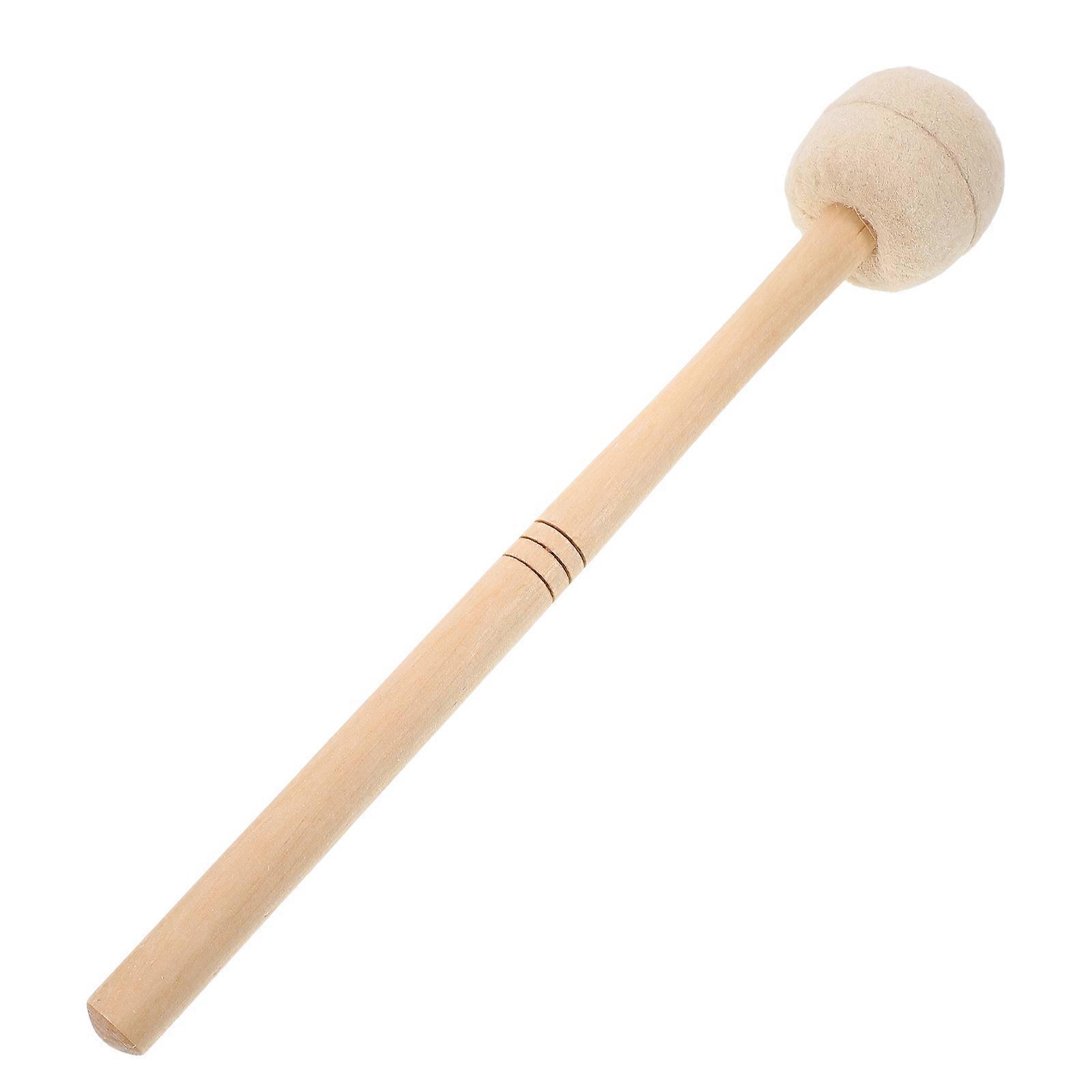 Khaki Felt Drum Mallet with Maple Handle for Drum
