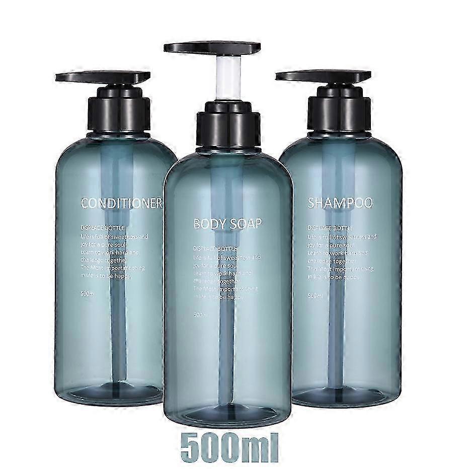 Shower Pump Dispenser Set for L'Oreal with Printed Letters for Shampoo and Conditioner