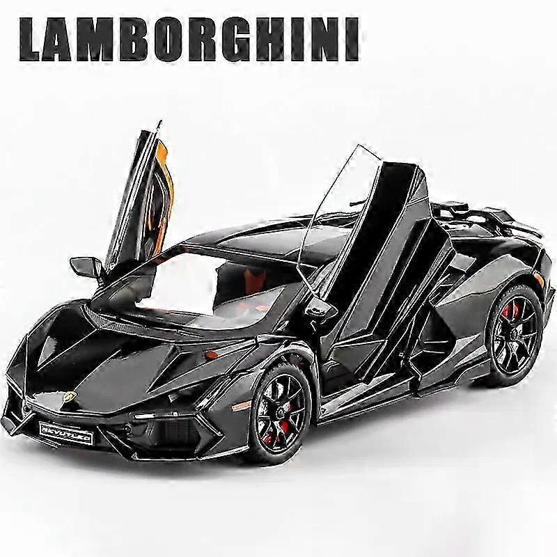 1:24 ランボルギーニ レヴエルト スーパーカー 合金 カー ダイキャスト & おもちゃ 車両 金属 おもちゃ 車モデル 音と光 コレクション 子供のおもちゃ