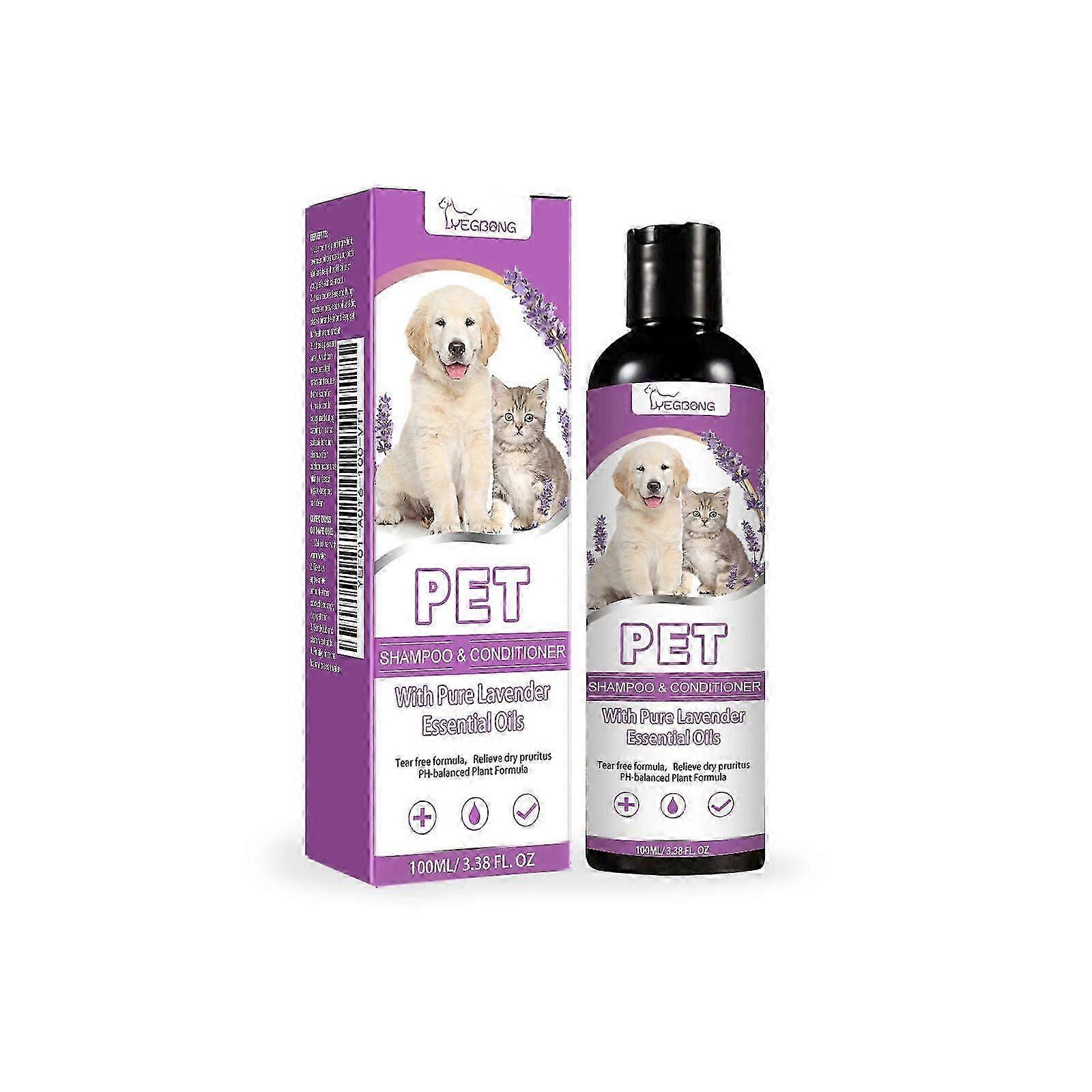 Pet Shampoo for Itchy Skin Relief & Deep Cleansing  Smooth, Non-Knotting Formula for Healthy, Shiny, Soft Fur  100ml