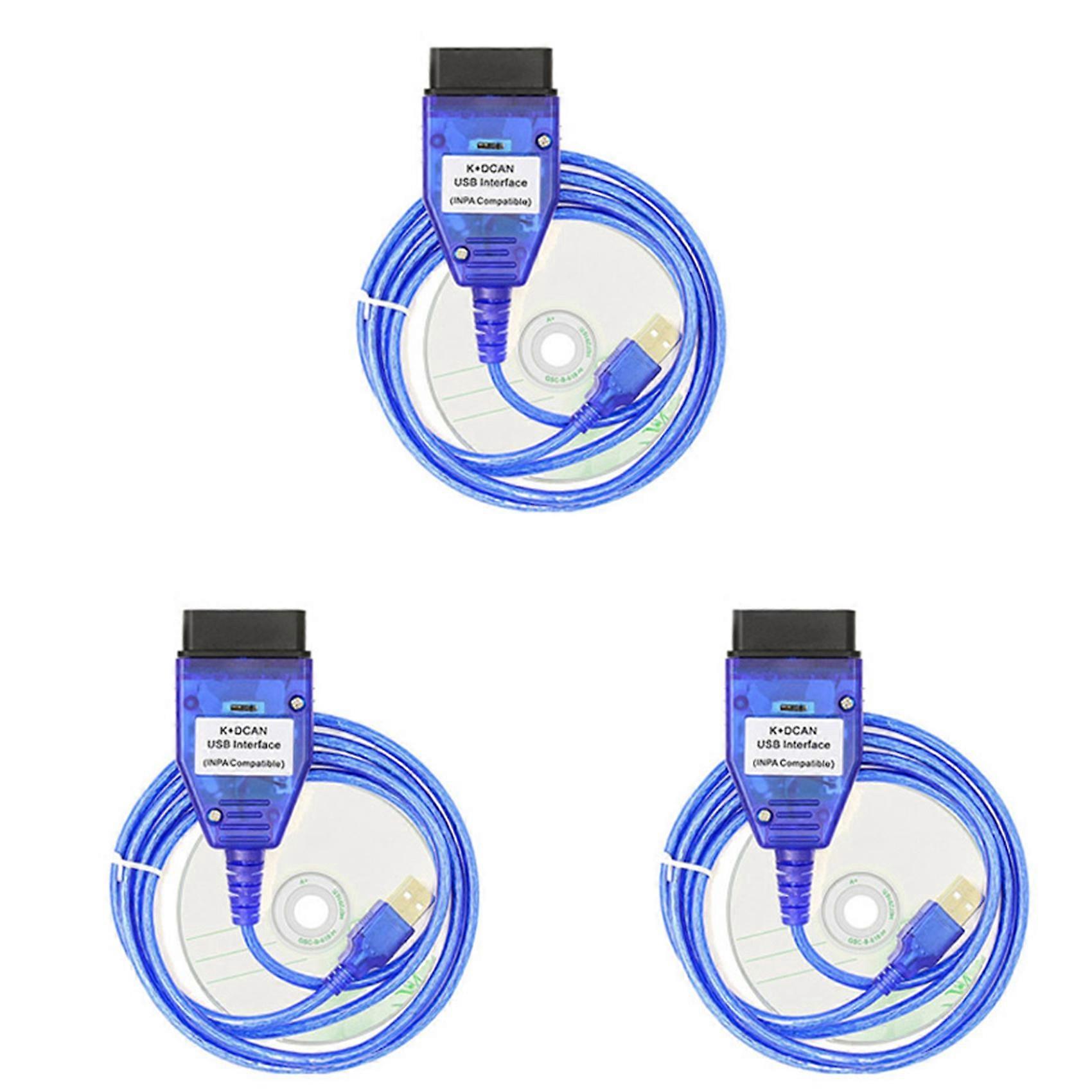 3X for Inpa K+Can Ftdi Ft232Rl Chip with Switch for Bmw Scanner for Inpa K Dcan USB Cable Obd Obd2 Diagnostic Interface