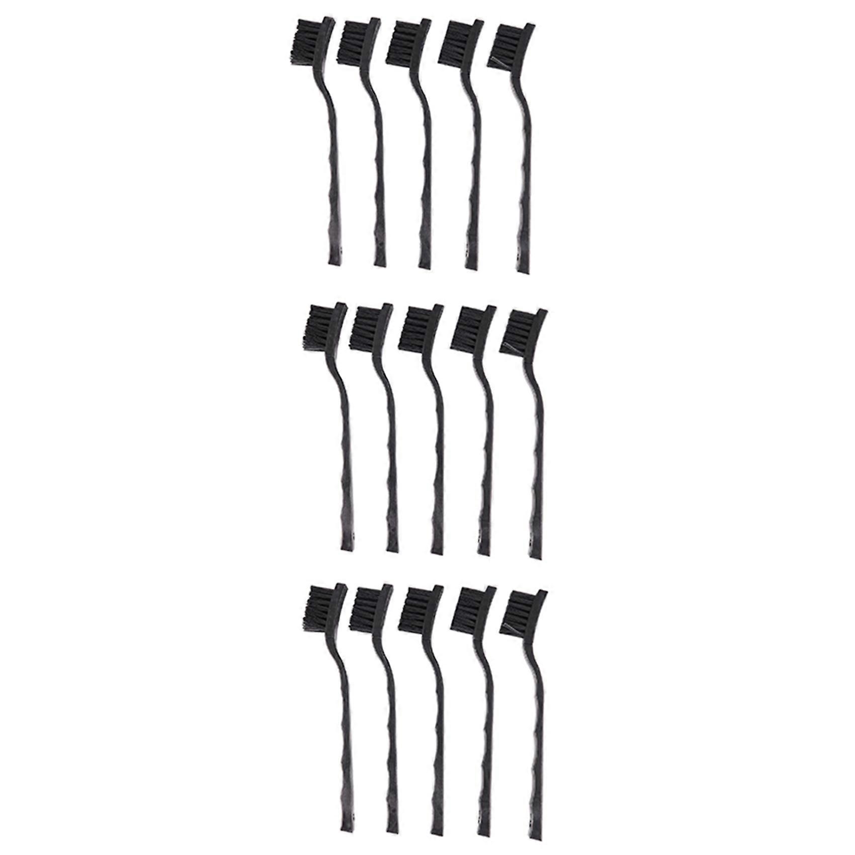 15 Pcs Black Non Slip Handle PCB Rework ESD Anti Static Dust Brush 17cm